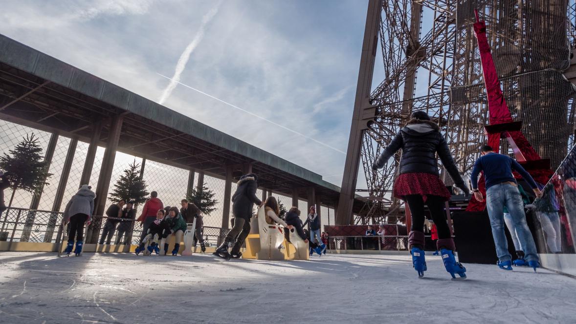 Eiffel Tower ice-skating rink