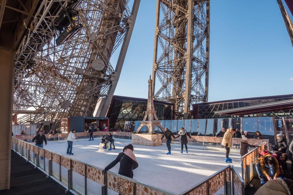 Ice-Skating on the Eiffel Tower 