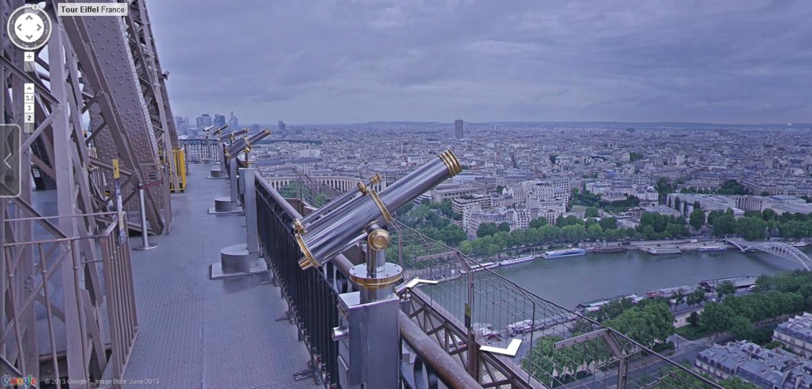 Vue du 2ème étage de la Tour Eiffel