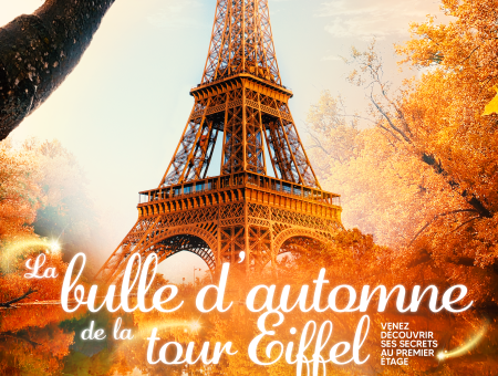 affiche terrasse d'automne de la tour Eiffel