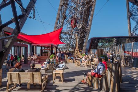 Global view on the summer terrace
