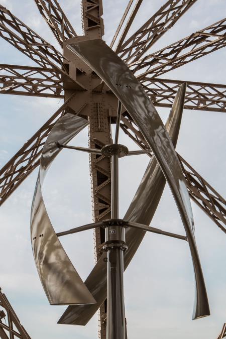 wind turbine of the Eiffel Tower